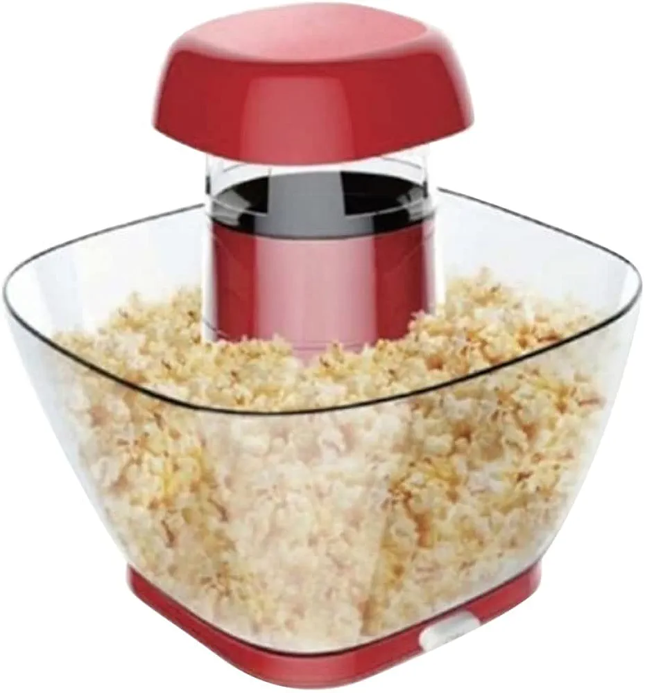 Kalorik Hot Air Volcano Popcorn Maker, Family Size Healthy Traditional No Oil Required Fast n Easy, Low Calorie Snack.