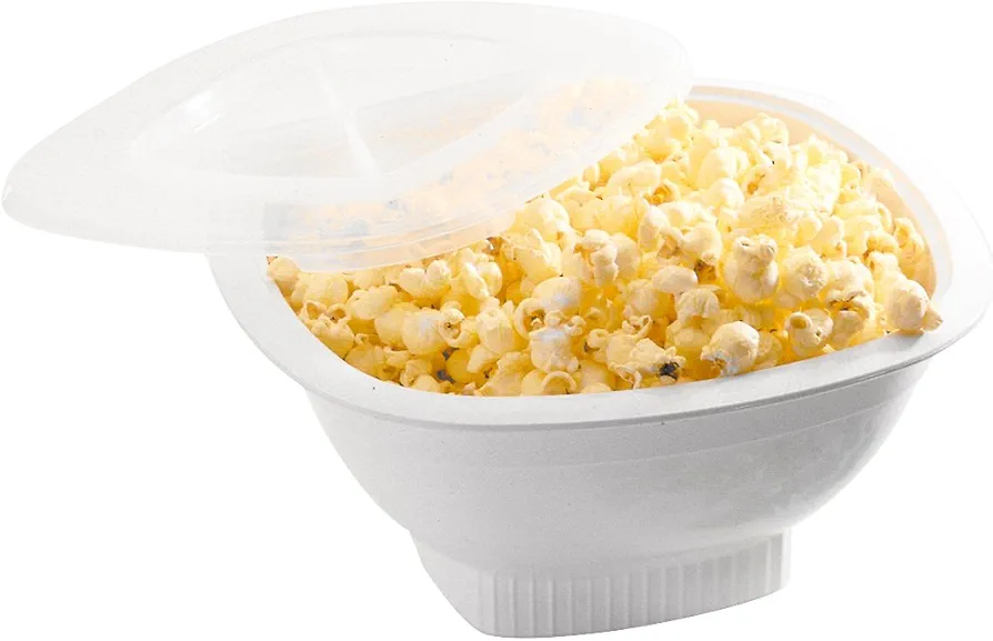 Nordic Ware Microwave Popcorn Popper, 12 Cup, White