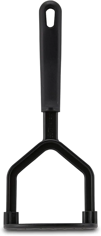 AME D'ESSENCE Masher 9 1/2 inch Black Nylon 410ºF Heat Resistant Cooking Masher with Ergonomic Handle Perfect for Potatoes Avocados and more Kitchen Gadgets for Cooking