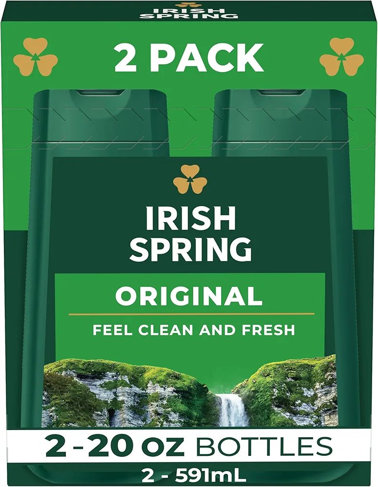 Irish Spring Original Clean Body Wash, 20 Oz, 2 Pack