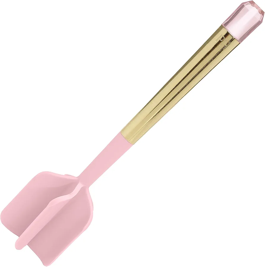 Paris Hilton Meat Chopper with Pink Jewel Shaped Handle, Heat-Resistant up to 400°F, Dishwasher Safe Kitchen Tools and Utensil, Pink and Gold