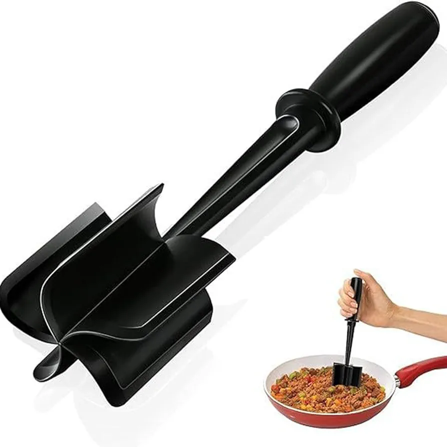 RZJZGZ Upgrade Meat Chopper, Heat Resistant Potato Masher for Ground Beef Nylon Hamburger Chopper Utensil