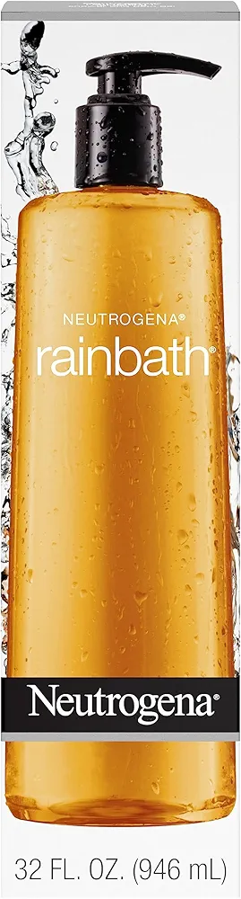 Neutrogena Rainbath Refreshing and Cleansing Shower and Bath Gel, Moisturizing Daily Body Wash Cleanser and Shaving Gel with Clean Rinsing Lather, Original Scent, 32 fl. Oz