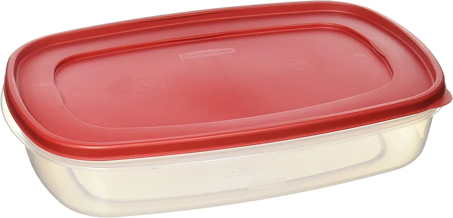 Rubbermaid 687965439399 Plastic Easy Find Lid Food Storage Container, 1.5 Gal, 1777163 Set of 2