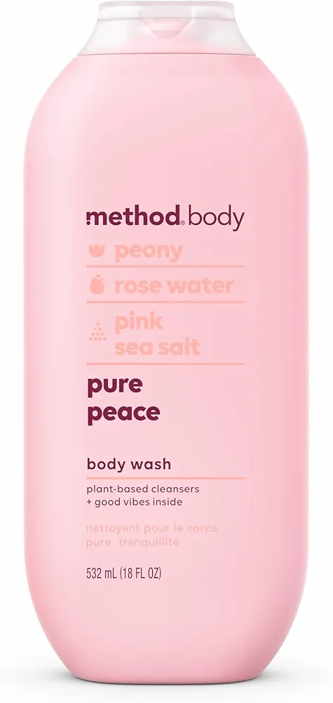 Method Body Wash, Pure Peace, Paraben and Phthalate Free, 18 oz (Pack of 1)