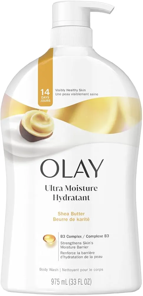 Olay Ultra Moisture Body Wash for Women, Shea Butter Scent, 33 fl oz