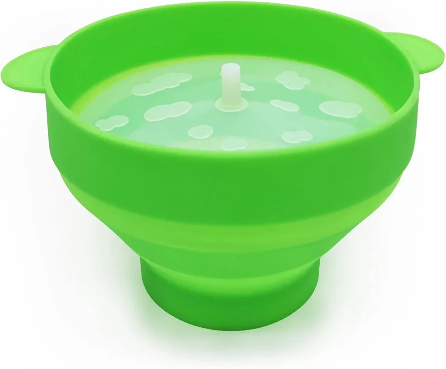 Collapsible Silicone Microwave Hot Air Popcorn Popper Bowl With Lid Microwave Silicone Popcorn Popper Collapsible Silicone Popcorn Maker Bowl