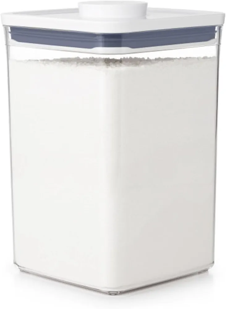 OXO Good Grips POP Container - Airtight Food Storage - Big Square Medium 4.4 Qt Ideal for 5lbs of flour or sugar