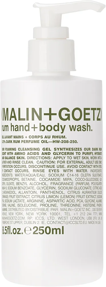 Malin + Goetz Essential Hand + Body Wash—purifying, hydrating hand + body wash for men + women. for all skin types, even sensitive. No stripping or irritation. Cruelty-free & vegan