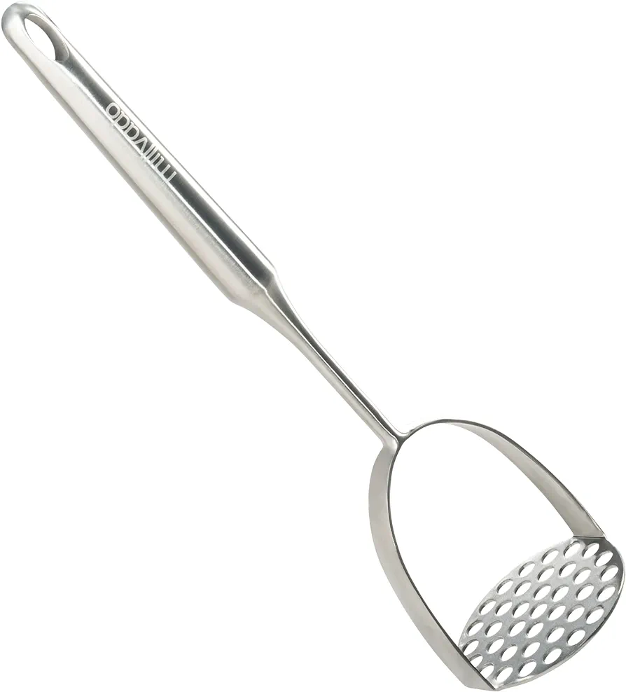 Potato Masher Stainless Steel, Best Mashed Potatoes Masher Kitchen Tool, Potato Smasher For Potatoe, Avocado, Sweet Potato, Beans, Large Heavy Duty Metal Mashing Utensil, 12.5 Inch