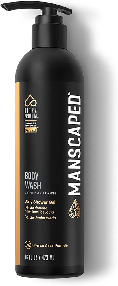 MANSCAPED® Men’s UltraPremium Refined® Body Wash, Luxurious Clean Formula Infused with Aloe Vera and Sea Salt, Refreshing and Nourishing Daily Shower Gel for Hydrating Skin, (16 oz)