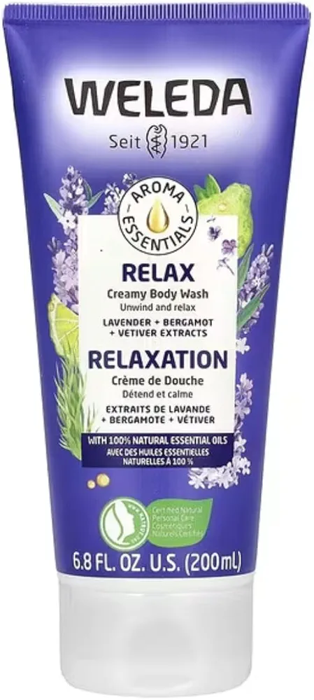 Weleda Aroma Essentials Relax Creamy Body Wash, Parabens Free, 6.8 Fluid Ounce (Pack of 1)