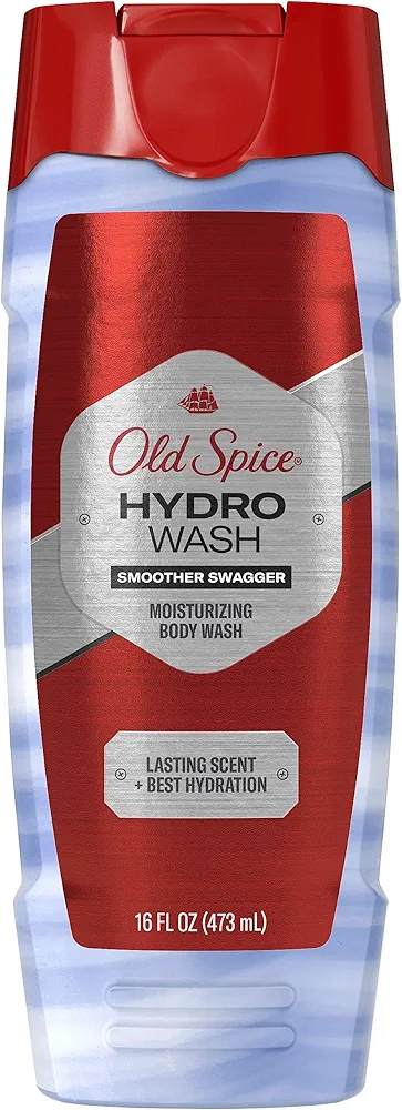 Old Spice Hydro Body Wash for Men, Smoother Swagger Scent, Hardest Working Collection, 16 Ounce