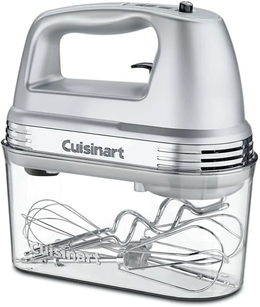 Cuisinart HM-90BCS Power Advantage Plus 9-Speed Handheld Mixer with Storage Case, Brushed Chrome