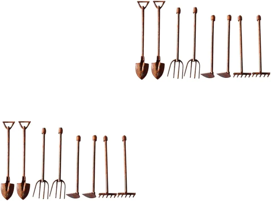 Yardwe 16 Pièces Micro Paysage Ornement Les Outils Décor Outil Miniature Outils De Jardin Féerique Outils Miniatures Fournitures De Jardin Féerique Outils De Jardinage Féerique Ornement