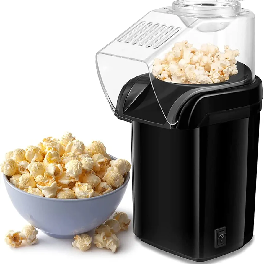 Mini Electric Hot Air Popcorn Maker Electric Popcorn Machine for Healthy Oil Free Popcorn